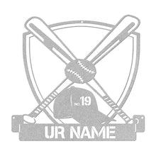 Load image into Gallery viewer, BASEBALL STEEL PERSONALIZED MONOGRAM