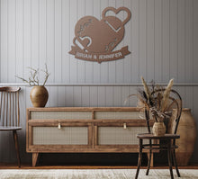 Load image into Gallery viewer, The Name of Love Steel Monogram (CUSTOMIZABLE)