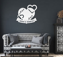 Load image into Gallery viewer, The Name of Love Steel Monogram (CUSTOMIZABLE)