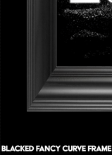 Load image into Gallery viewer, “E&quot; Initial for Black and Chrome  -Vertical Framed Portrait-