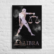 Load image into Gallery viewer, LIBRA POLISHED ROSE canvas on black