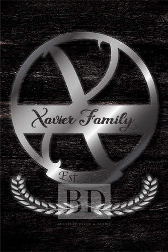 X Summer Table and Iron Monogram Dark