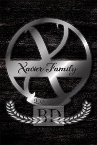 X Summer Table and Iron Monogram Dark