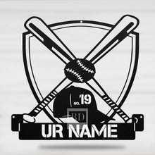Load image into Gallery viewer, BASEBALL STEEL PERSONALIZED MONOGRAM