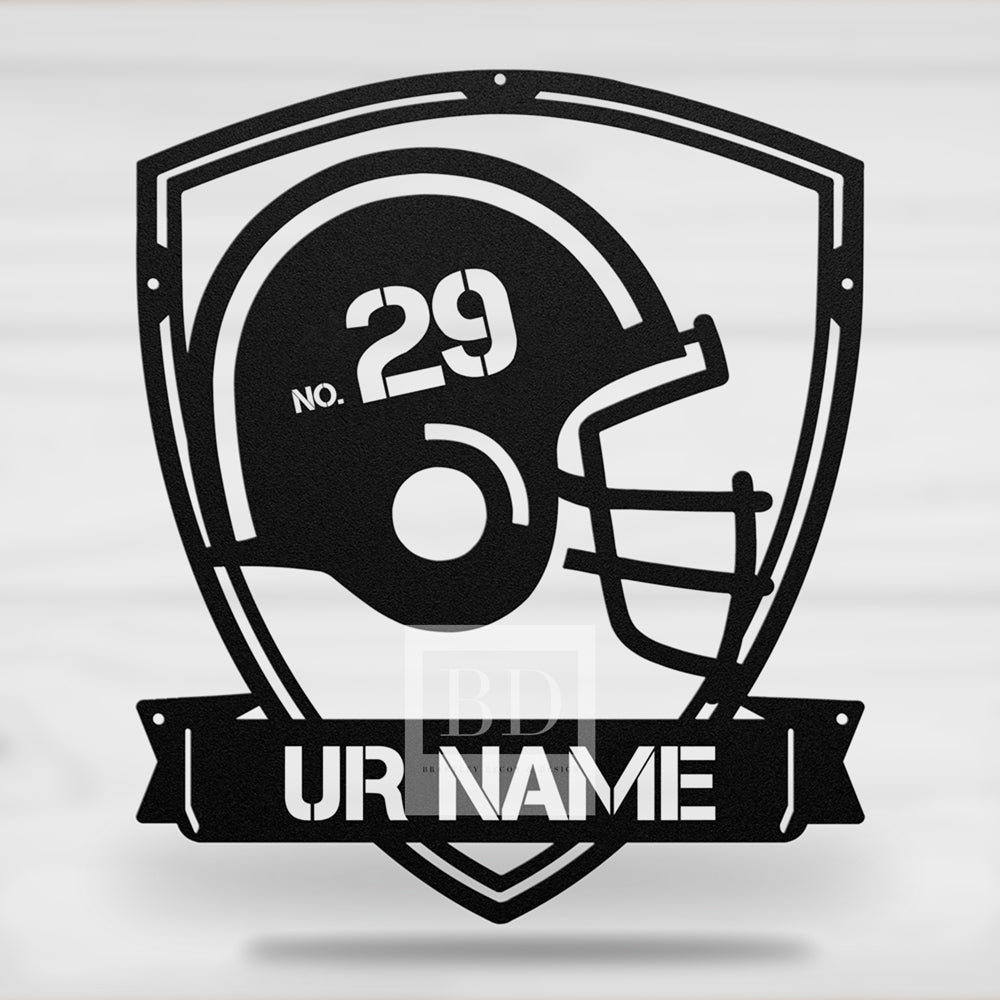 FOOTBALL CUSTOMIZABLE MONOGRAM (CUSTOMIZABLE)