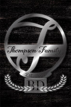 Load image into Gallery viewer, T Summer Table and Iron Monogram Dark