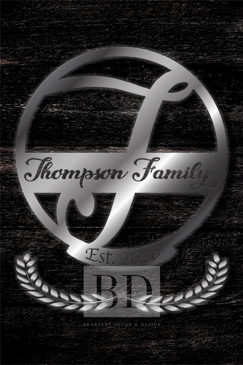 T Summer Table and Iron Monogram Dark