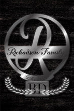 Load image into Gallery viewer, R Summer Table and Iron Monogram Dark