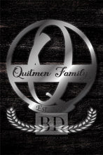 Load image into Gallery viewer, Q Summer Table and Iron Monogram Dark