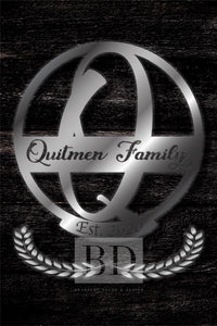 Q Summer Table and Iron Monogram Dark