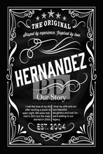 Load image into Gallery viewer, VINTAGE Black and White Customizable  Family Monogram