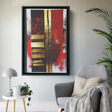 Load image into Gallery viewer, Abstraction Fields Red &amp; Gold Void