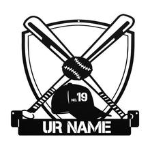 Load image into Gallery viewer, BASEBALL STEEL PERSONALIZED MONOGRAM