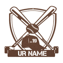 Load image into Gallery viewer, BASEBALL STEEL PERSONALIZED MONOGRAM
