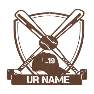 BASEBALL STEEL PERSONALIZED MONOGRAM
