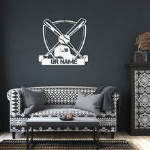 Load image into Gallery viewer, BASEBALL STEEL PERSONALIZED MONOGRAM