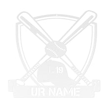 Load image into Gallery viewer, BASEBALL STEEL PERSONALIZED MONOGRAM