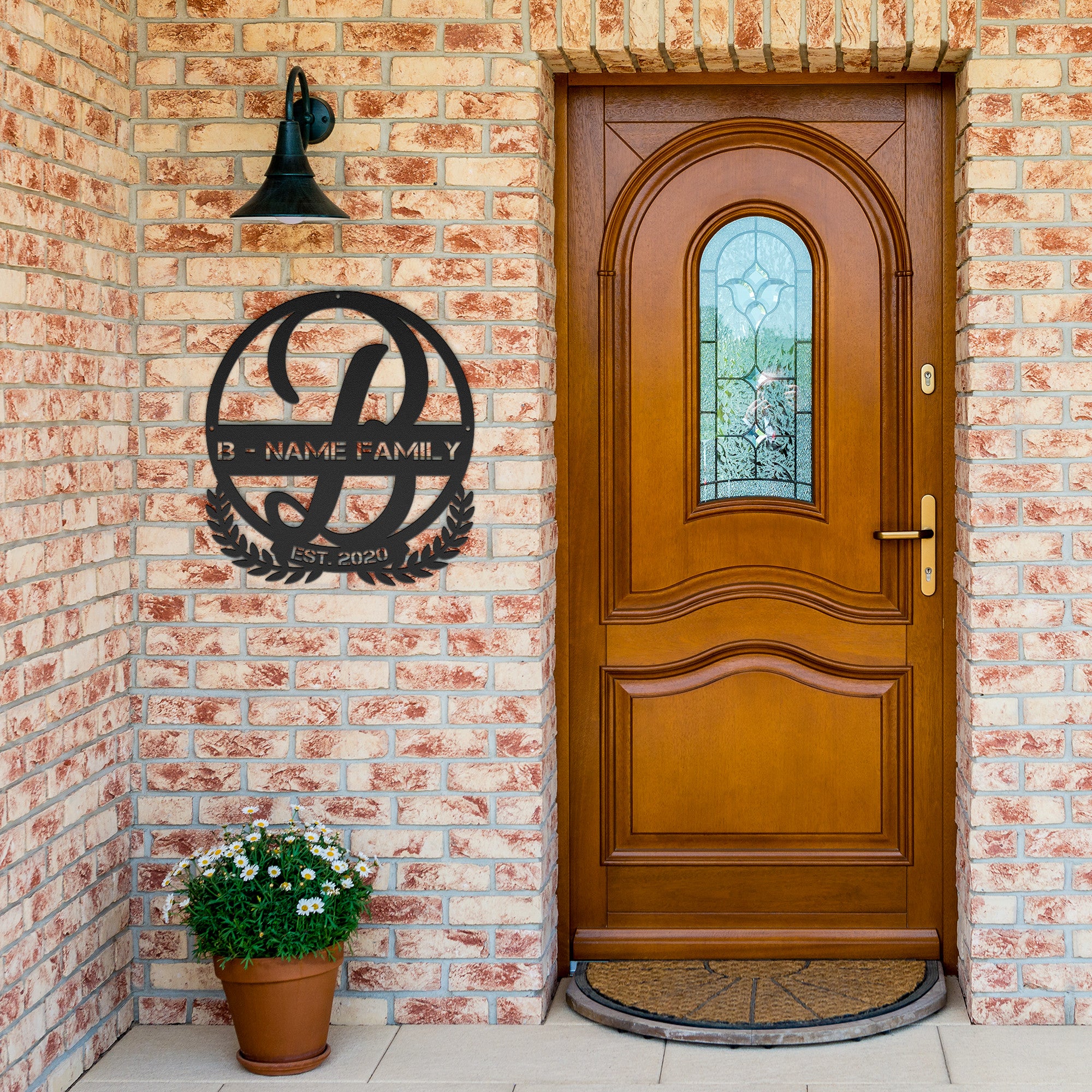 B Summer Table Steel Monogram