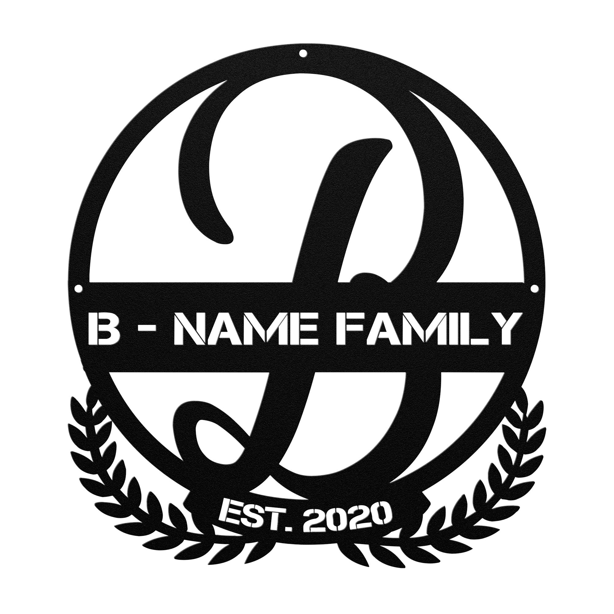 B Summer Table Steel Monogram