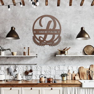 B Summer Table Steel Monogram