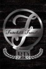 Load image into Gallery viewer, F Summer Table and Iron Monogram Dark