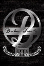 Load image into Gallery viewer, B Summer Table and Iron Monogram Dark