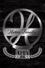 Load image into Gallery viewer, H Summer Table and Iron Monogram Dark