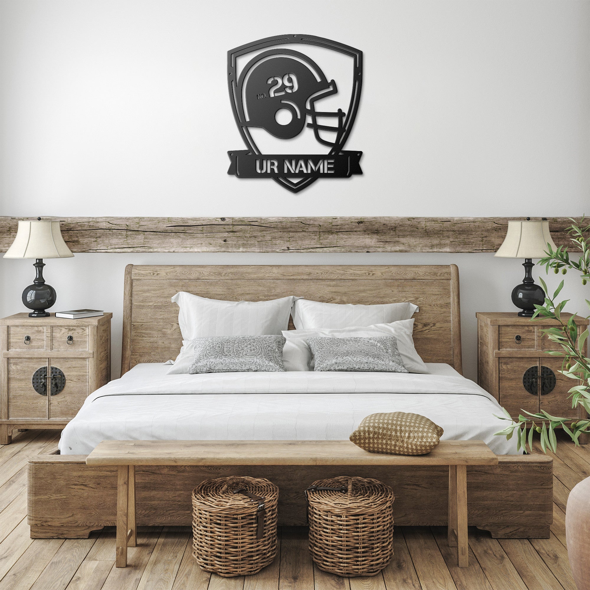 FOOTBALL CUSTOMIZABLE MONOGRAM (CUSTOMIZABLE)