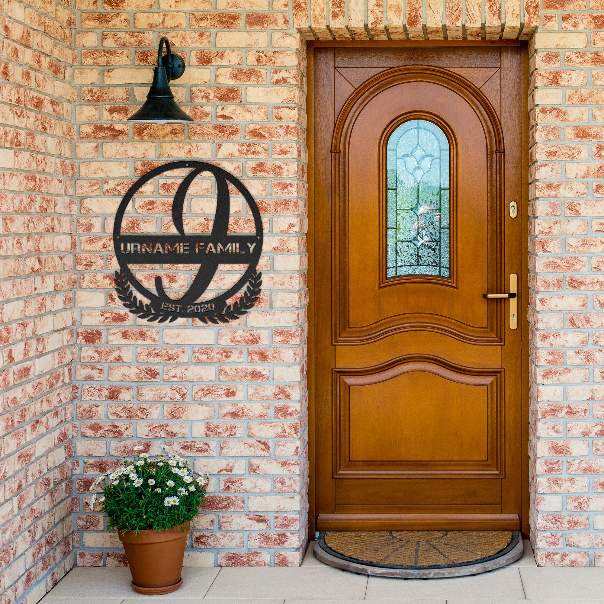 J Summer Table Steel Monogram