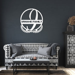 J Summer Table Steel Monogram