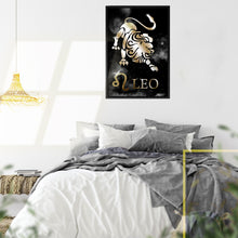 Load image into Gallery viewer, LEO POLISHED BRONZE canvas on black