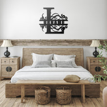 Load image into Gallery viewer, L Barn Door Split Letter Steel Custom Monogram