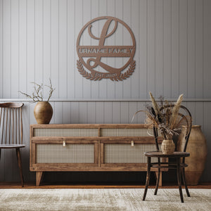 L Summer Table Steel Monogram
