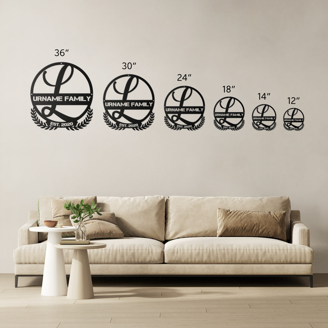 L Summer Table Steel Monogram