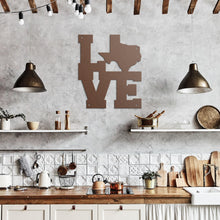 Load image into Gallery viewer, Love Texas Steel Wall Art