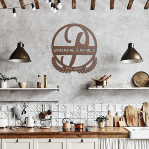 P Summer Table Steel Monogram