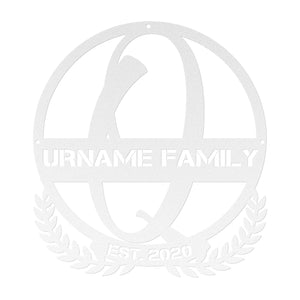Q Summer Table Steel Monogram