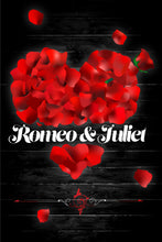 Load image into Gallery viewer, Customizable Rose Pedal Heart Black