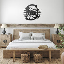 Load image into Gallery viewer, S Barn Door Split Letter Steel Custom Monogram _2023