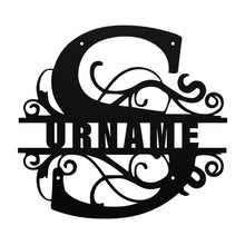 Load image into Gallery viewer, S Barn Door Split Letter Steel Custom Monogram _2023