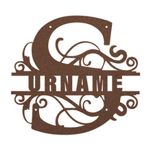 Load image into Gallery viewer, S Barn Door Split Letter Steel Custom Monogram _2023
