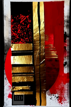 Load image into Gallery viewer, Abstraction Fields Red &amp; Gold Void