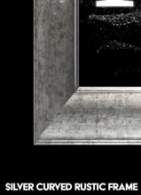 Load image into Gallery viewer, “X”Initial for Black and Chrome  -Vertical Framed Portrait-