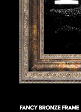 Load image into Gallery viewer, “P” Initial for Black and Chrome  -Vertical Framed Portrait-
