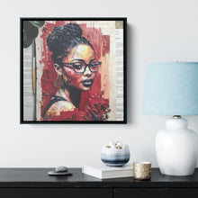 Load image into Gallery viewer, Sheila On Page _ abstract Red Square