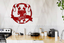 Load image into Gallery viewer, Sweet Candy Cane Steel Wallart