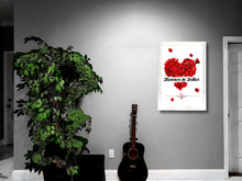 Load image into Gallery viewer, Customizable Rose Pedal Heart White