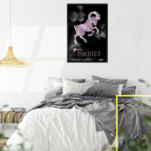 Load image into Gallery viewer, ARIES POLISHED ROSE canvas on black