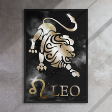 Load image into Gallery viewer, LEO POLISHED BRONZE canvas on black