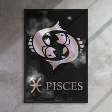 Load image into Gallery viewer, PISCES POLISHED ROSE canvas on black